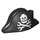 LEGO Bicorne Pirate Hat with Skull and Crossbones (2528 / 16623)