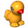 LEGO Bird with Feet Seperate with Orange Beak and Black Eyes (12201 / 98940)