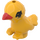 LEGO Bird with Feet Seperate with Orange Beak and Black Eyes (12201 / 98940)