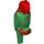 LEGO Vogel mit rot Marbling mit breitem Schnabel (27062 / 27063)