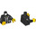LEGO Black Agent Max Burns Minifig Torso (973 / 76382)