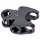 LEGO Black Ball Connector with Perpendicular Axelholes and Flat Ends and Smooth Sides and Sharp Edges and Closed Axle Holes (60176)