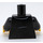 LEGO Negro Bank Secretary Minifigura Minifigura Torso (973 / 76382)