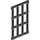 LEGO Schwarz Bar 1 x 4 x 6 mit Gitter Fenster (92589)