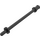 LEGO Black Bar 7.6 with Stop with Rounded End (2714)