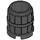 LEGO Black Barrel 2 x 2 x 1.7 (2489 / 26170)