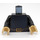 LEGO Sort Barriss Offee med Kap Torso (76382 / 88585)