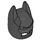 LEGO Zwart Batman Cowl Masker met hoekige oren (10113 / 28766)