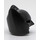 LEGO Noir Batman Cowl Masquer avec Court Oreilles et Open Chin (18987)