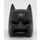 LEGO Svart Batman Cowl Mask med Kort Öron och Open Chin (18987)