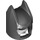 LEGO Noir Batman Cowl Masquer sans oreilles anguleuses (55704)