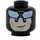 LEGO Schwarz Batman Minifigure Kopf (Einbau-Vollbolzen) (3626 / 54879)