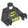 LEGO Noir Batman Torse avec Jaune Oval Crest et Jaune Courroie (76382 / 88585)