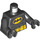 LEGO Black Batman Torso with Yellow Oval Crest and Yellow Belt (76382 / 88585)
