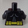 LEGO Schwarz Batman Torso mit Gelb Oval Crest und Gelb Gürtel (76382 / 88585)