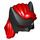 LEGO Zwart Batwoman Cowl en Lang Rood Haar met Bangs (39016)