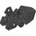 LEGO Black Bionicle Foot Matoran with Ball Socket (Flat Tops) (62386)