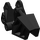 LEGO Zwart Bionicle Toa Foot met Kogelgewricht (afgeronde toppen) (32475)