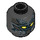 LEGO Black Black Panther with Yellow Eyes Minifigure Head (Recessed Solid Stud) (3626 / 26070)