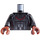 LEGO Zwart Lemmet Minifiguur Torso (973 / 76382)