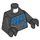 LEGO Black Blue Beetle Minifig Torso (973 / 76382)