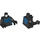 LEGO Black Blue Beetle Minifig Torso (973 / 76382)