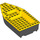 LEGO Noir Boat 8 x 16 x 3 avec Jaune Haut (28925)