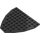 LEGO Black Boat Bow Plate 10 x 9 (2621)