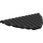 LEGO Black Boat Bow Plate 12 x 8 (47405)
