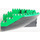 LEGO Black Boat Stern 12 x 14 x 5.3 Hull with Green Top (6053)