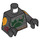 LEGO Zwart Boba Fett Minifig Torso (973 / 76382)