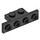 LEGO Schwarz Halterung 1 x 2 - 1 x 4 mit abgerundeten Ecken (2436 / 10201)