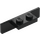 LEGO Musta Uloke 1 x 2 - 1 x 4 pyöristetyillä ja neliömäisillä kulmilla (28802)