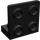 LEGO Noir Support 1 x 2 - 2 x 2 En haut (99207)