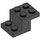 LEGO Zwart Beugel 2 x 3 met Plaat en Step met Studhouder aan de onderzijde (73562)