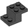 LEGO Black Bracket 2 x 3 with Plate and Step without Bottom Stud Holder (18671)