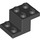 LEGO Black Bracket 2 x 3 with Plate and Step without Bottom Stud Holder (18671)