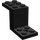 LEGO Black Bracket 2 x 5 x 2.3 without Inside Stud Holder (6087)