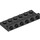 LEGO Schwarz Halterung 2 x 6 mit 1 x 6 Oben (64570)