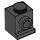 LEGO Noir Brique 1 x 1 avec Phare et pas de fente (4070 / 30069)