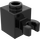 LEGO Black Brick 1 x 1 with Vertical Clip (Open &#039;O&#039; Clip, Hollow Stud) (60475 / 65460)