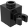 LEGO Zwart Steen 1 x 1 met Verticaal Klem (Open &#039;O&#039;-clip, holle knop) (60475 / 65460)