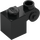 LEGO Black Brick 1 x 1 x 2 with Scroll and Open Stud (20310)