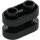 LEGO Black Brick 1 x 2 Rounded with open Center (77808)