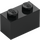 LEGO Black Brick 1 x 2 with 1 Stud on Side (86876)