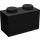 LEGO Schwarz Backstein 1 x 2 mit Unterrohr (3004 / 93792)