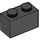 LEGO Schwarz Backstein 1 x 2 mit Unterrohr (3004 / 93792)