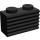 LEGO Schwarz Backstein 1 x 2 mit Gitter (2877)
