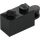 LEGO Black Brick 1 x 2 with Hinge Shaft (Flush Shaft) (34816)