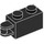 LEGO Noir Brique 1 x 2 avec Charnière Shaft (Arbre affleurant) (34816)